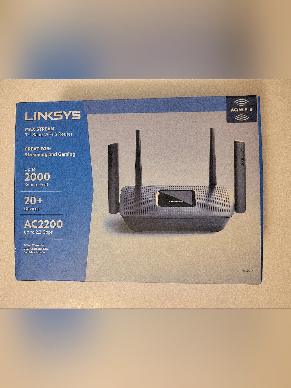 Linksys Tri-Band Wireless Router AC2200